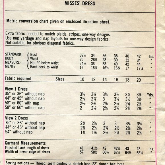 Vintage 1975 Simplicity 6934 Pattern Dress - Picture 2 of 8